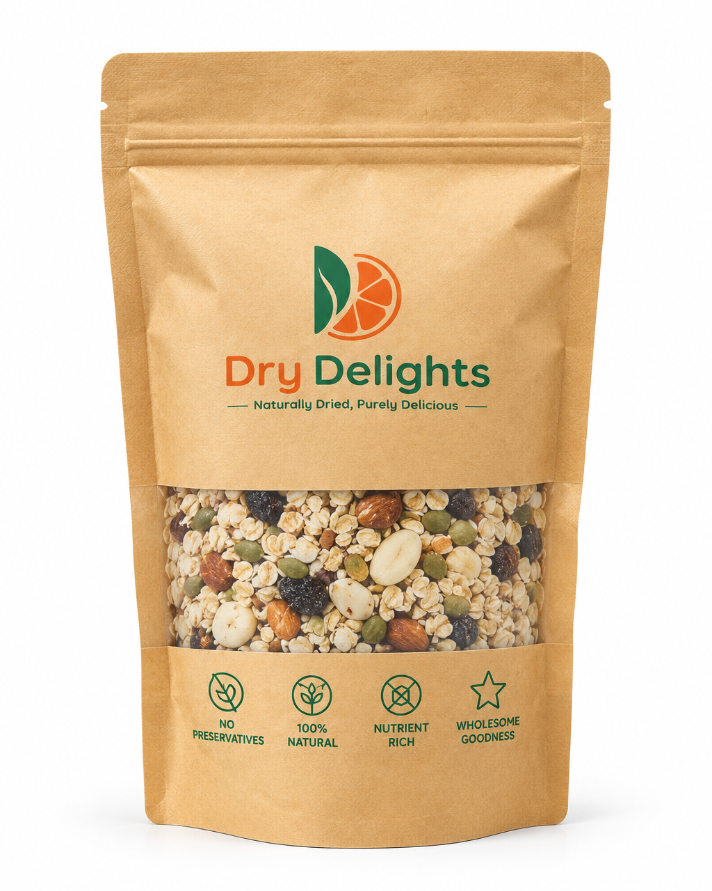 Oats with Nuts, Seeds & Dehydrated Fruits | Dry Delights